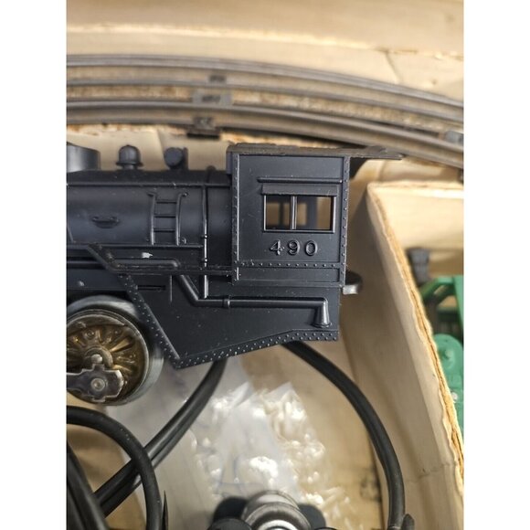 ANTIQUE Marx Steam Type Electric Train 490 Louis Marx and Co made in USA - Picture 14 of 16